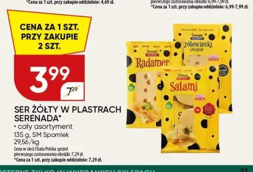 Ser żółty w plastrach Serenada