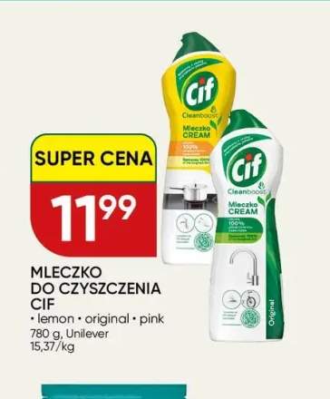 Mleczko do czyszczenia Cif lemon +2 warianty