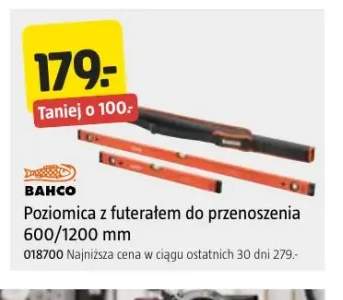 Poziomica z futerałem do przenoszenia 600/1200 mm Bahco