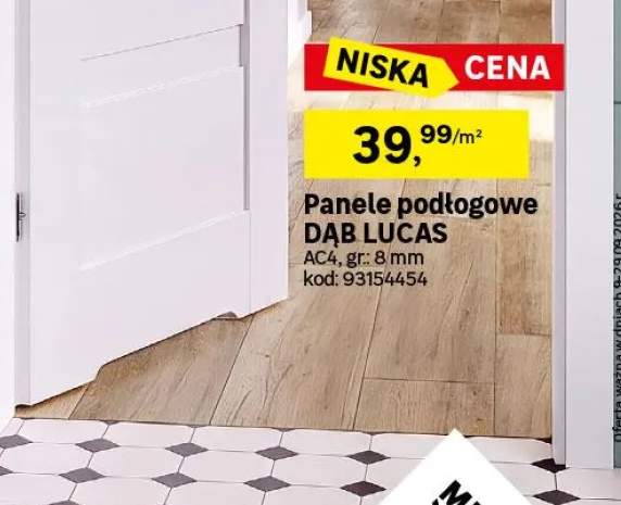Panele podłogowe Dąb Lucas AC4 8 mm