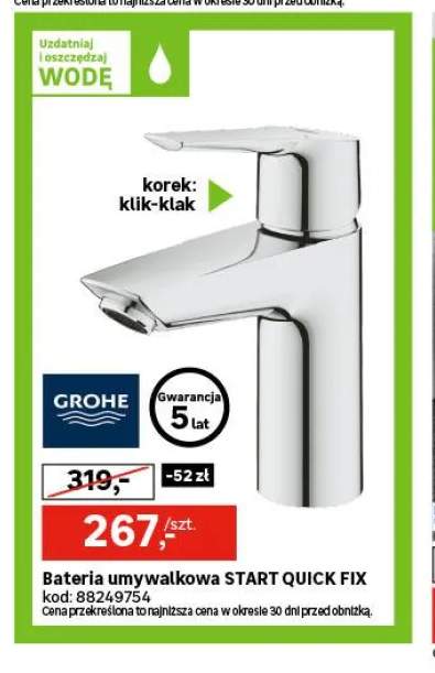 Bateria umywalkowa Start Quick Fix Grohe