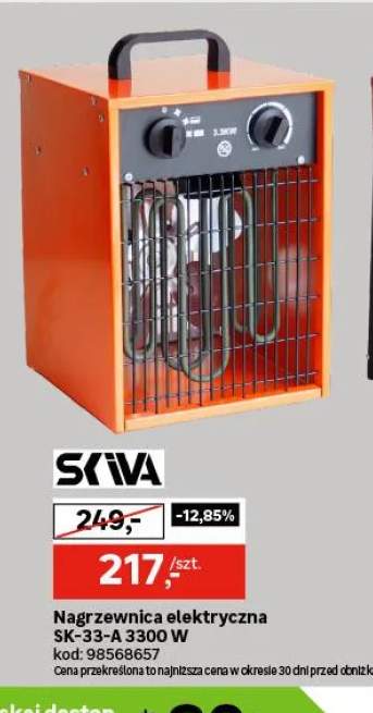 Nagrzewnica elektryczna SK-33-A Skiva