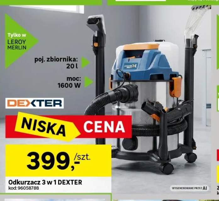 Odkurzacz 3 w 1 Dexter