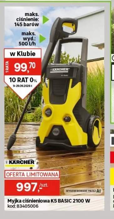 Myjka ciśnieniowa K5 Basic Kärcher