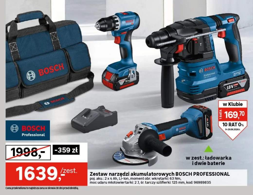 Zestaw narzędzi akumulatorowych Bosch Professional