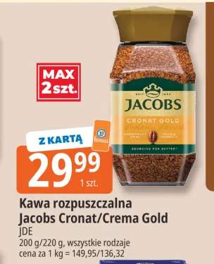 Kawa rozpuszczalna Jacobs Cronat Gold +1 wariant