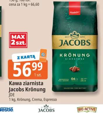 Kawa ziarnista Jacobs Crema +2 warianty