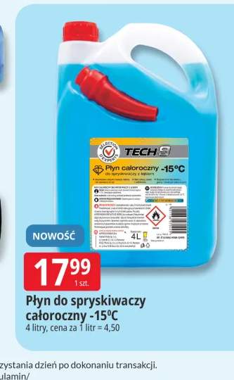 Płyn do spryskiwaczy całoroczny -15°C Tech9