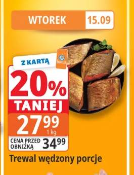 Trewal wędzony porcje
