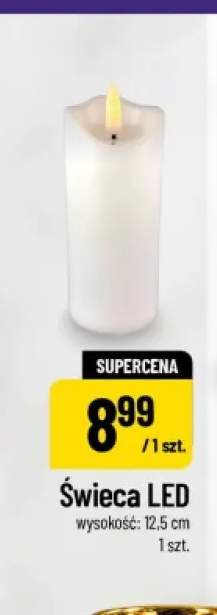 Świeca LED wysokość 12,5 cm