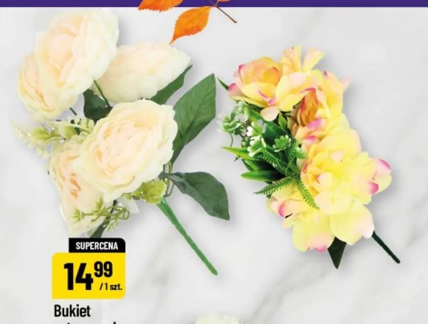 Bukiet sztucznych kwiatów