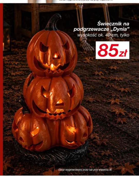 Świecznik na podgrzewacze Dynia