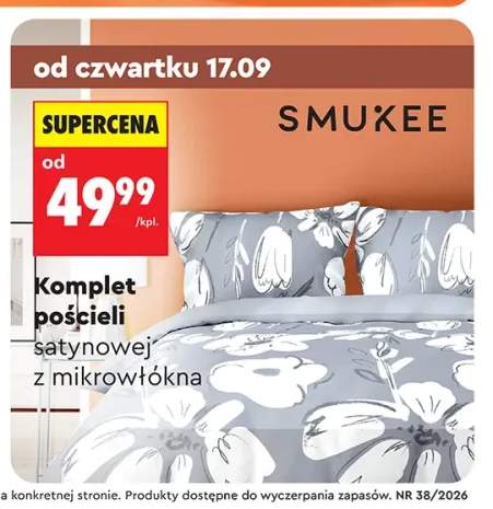 Komplet pościeli satynowej z mikrowłókna Smukee