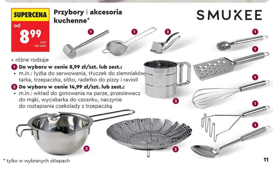 Przybory i akcesoria kuchenne tłuczek do ziemniaków Smukee +9 wariantów