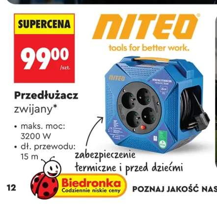 Przedłużacz zwijany Niteo