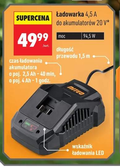 Ładowarka 4,5A do akumulatorów Niteo
