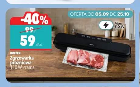 Zgrzewarka próżniowa czarna Hoffen