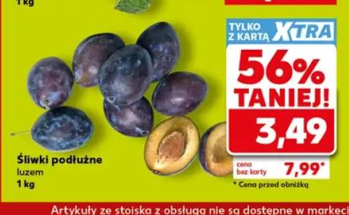 Śliwki podłużne luzem