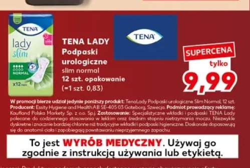Podpaski urologiczne slim normal Tena Lady