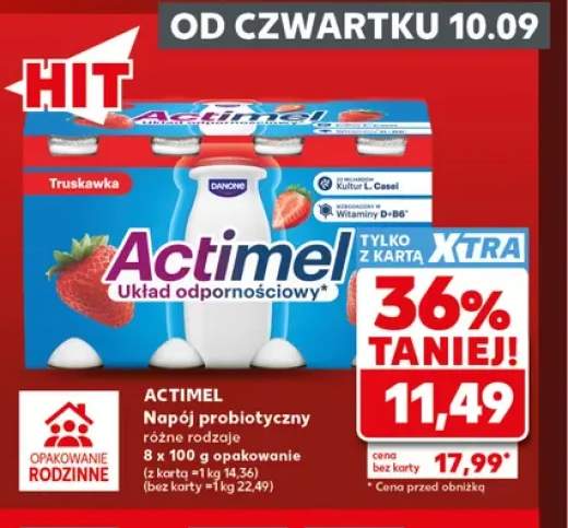 Napój probiotyczny Actimel 8-pak