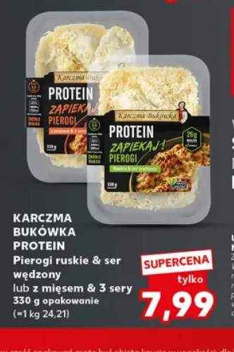 Pierogi ruskie & ser wędzony Karczma Bukówka Protein +1 wariant