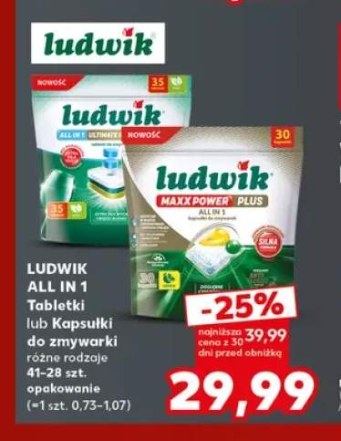 Tabletki do zmywarki All in 1 Ludwik +1 wariant