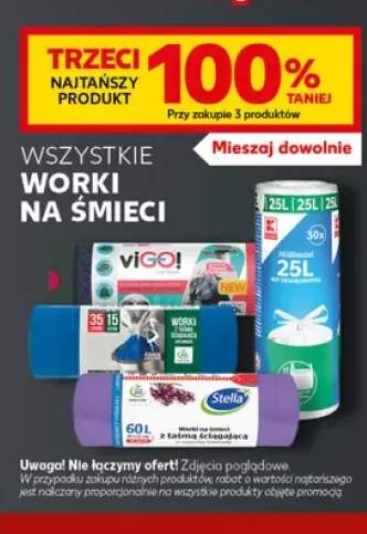 Worki na śmieci +3 warianty