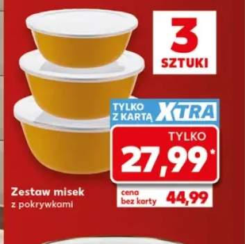 Zestaw misek z pokrywkami