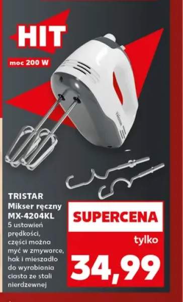 Mikser ręczny MX-4204KL Tristar