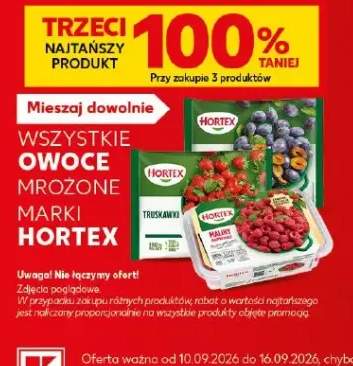 Owoce mrożone marki Hortex +2 warianty