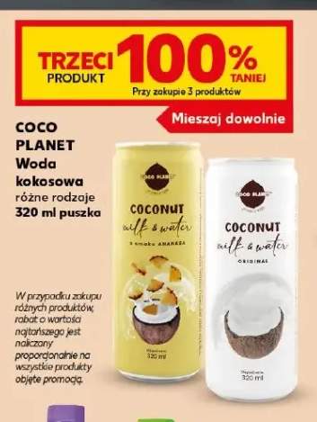 Woda kokosowa o smaku ananasa Coco Planet +1 wariant