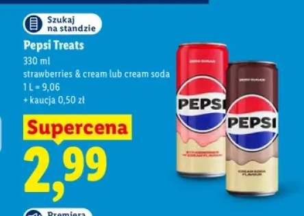 Napój gazowany Pepsi Treats Strawberries & Cream +1 wariant