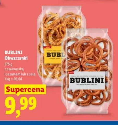Obwarzanki z czarnuszką i sezamem Bublini +1 wariant