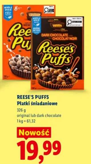 Płatki śniadaniowe original Reese's Puffs +1 wariant