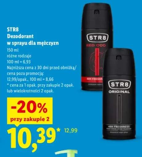 Dezodorant w sprayu dla mężczyzn STR8 Red Cod +1 wariant