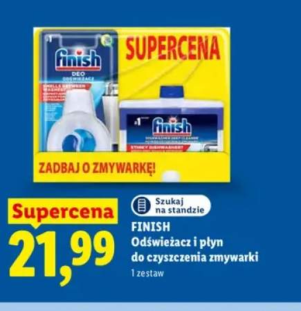 Zestaw odświeżacz i płyn do czyszczenia zmywarki Finish