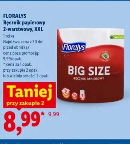 Ręcznik papierowy 2-warstwowy XXL Floralys