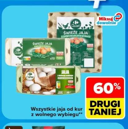 Jaja od kur z wolnego wybiegu +3 warianty