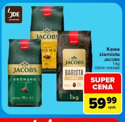 Kawa ziarnista Jacobs Krönung +2 warianty