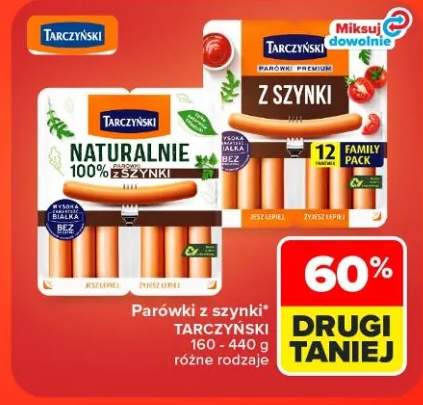 Parówki z szynki Tarczyński