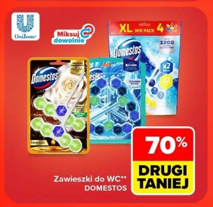 Zawieszki do WC Domestos