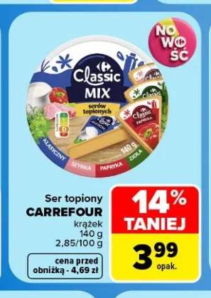 Ser topiony krążek Carrefour
