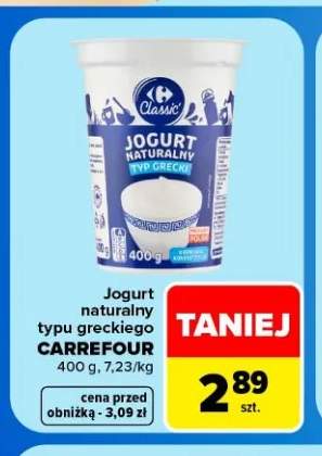 Jogurt naturalny typu greckiego Carrefour