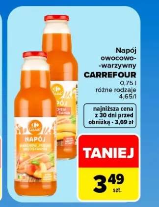 Napój owocowo-warzywny Carrefour