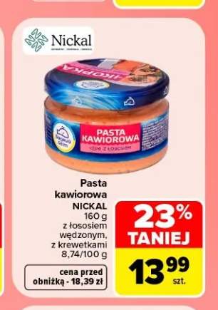 Pasta kawiorowa Nickal z krewetkami +1 wariant