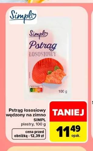 Pstrąg łososiowy wędzony na zimno Simpl