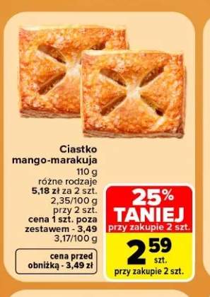 Ciastko mango-marakuja