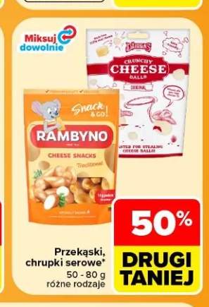 Przekąski, chrupki serowe