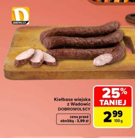 Kiełbasa wiejska z Wadowic Dobrowolscy