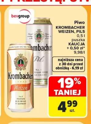 Piwo Krombacher Pils +1 wariant